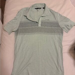 Travis Matthew Light Green Golf Shirt Medium
